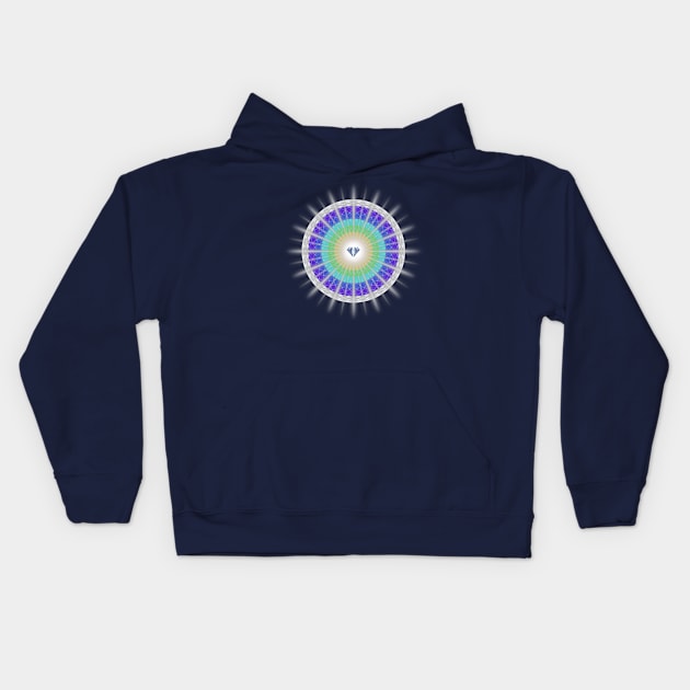 Rainbow Diamond Light - 1 Kids Hoodie by ShineYourLight